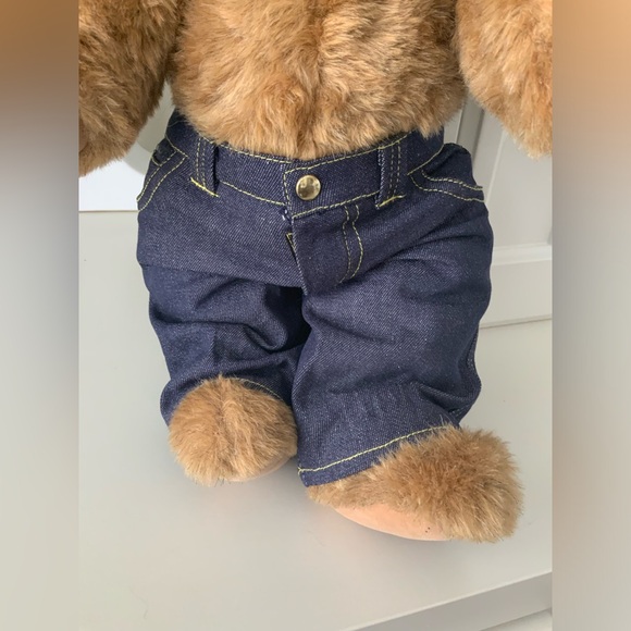 Vintage 2010 Biker VERMONT TEDDY BEAR Authentic Made in Vermont 15 Inches EUC - Picture 3 of 16